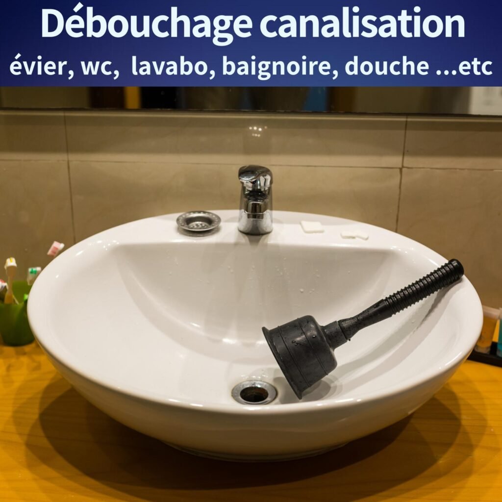 Débouchage canalisation Ris Orangis 1 évier - WC - lavabo - baignoire - douche